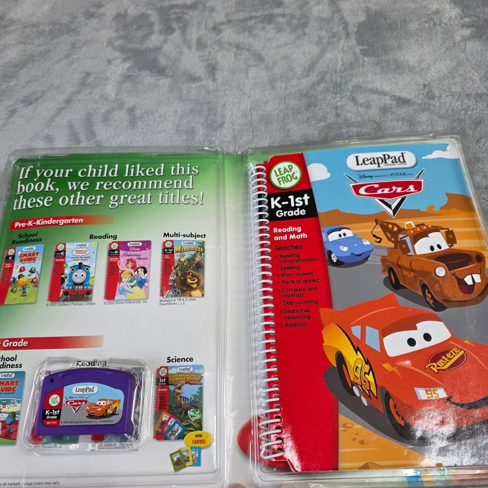 Leap Frog LeapPad Disney Cars K-1st Reading Math Game